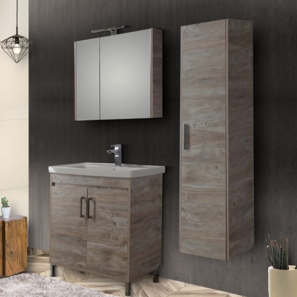 25 ΕΠΙΠΛΟ ΜΠΑΝΙΟΥ ΣΕΤ SAVINA NATURAL OAK 80