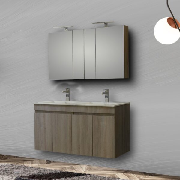 32 ΕΠΙΠΛΟ ΜΠΑΝΙΟΥ ΣΕΤ OMEGA GREY OAK 120