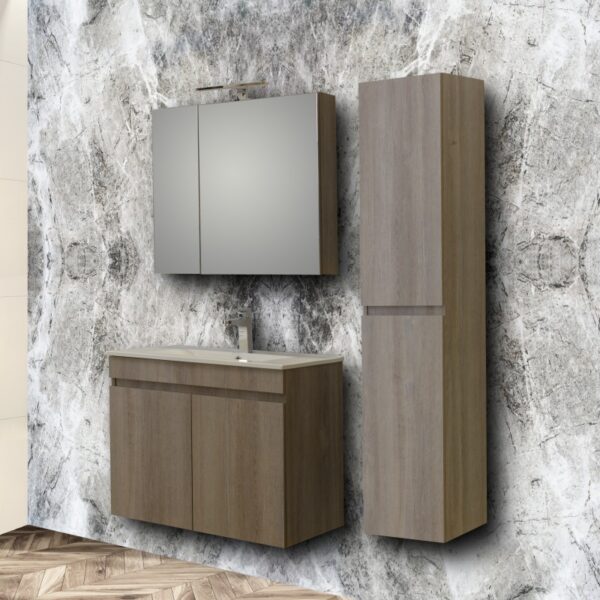 35 ΕΠΙΠΛΟ ΜΠΑΝΙΟΥ ΣΕΤ OMEGA GREY OAK 75