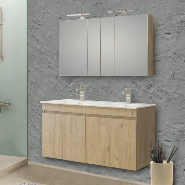 ΕΠΙΠΛΟ ΜΠΑΝΙΟΥ ΣΕΤ OMEGA BEIGE OAK 120