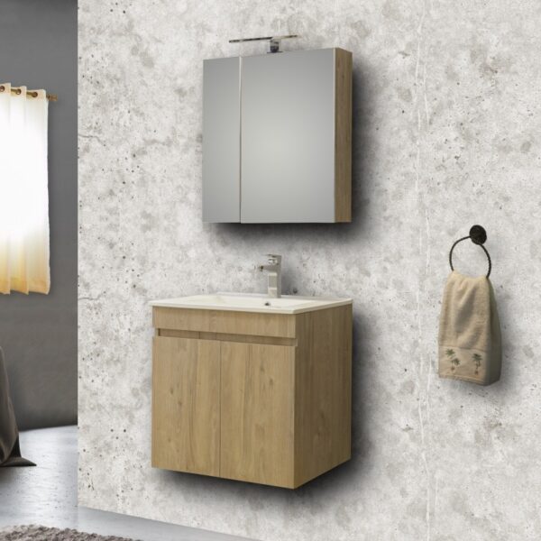 ΕΠΙΠΛΟ ΜΠΑΝΙΟΥ OMEGA BEIGE OAK 60