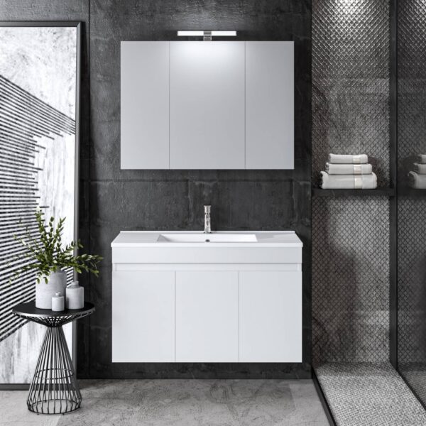 ΕΠΙΠΛΟ ΜΠΑΝΙΟΥ ΣΕΤ OMEGA WHITE GLOSS 90