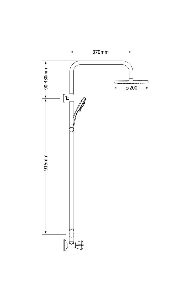 Στήλη Ντουζ Corona Select Modea - Image 2