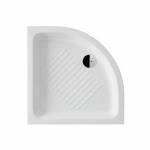 Ντουζιέρα πορσελάνης ημικυκλική GSI BASIC 80X80X11 cm