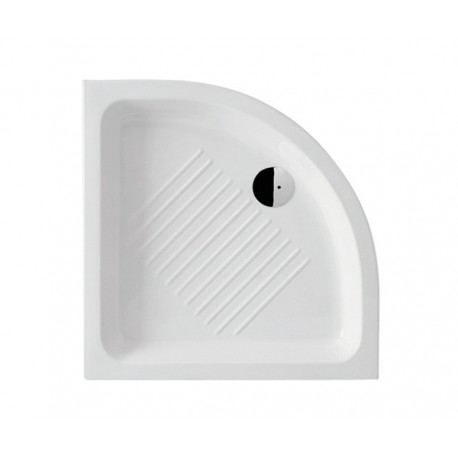 Ντουζιέρα πορσελάνης ημικυκλική GSI BASIC 90X90X12 cm