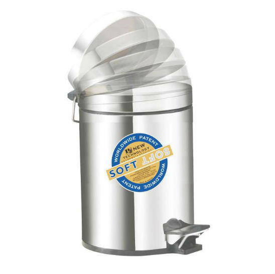 ΧΑΡΤΟΔΟΧΕΙΟ INOX SOFT CLOSE 5lt