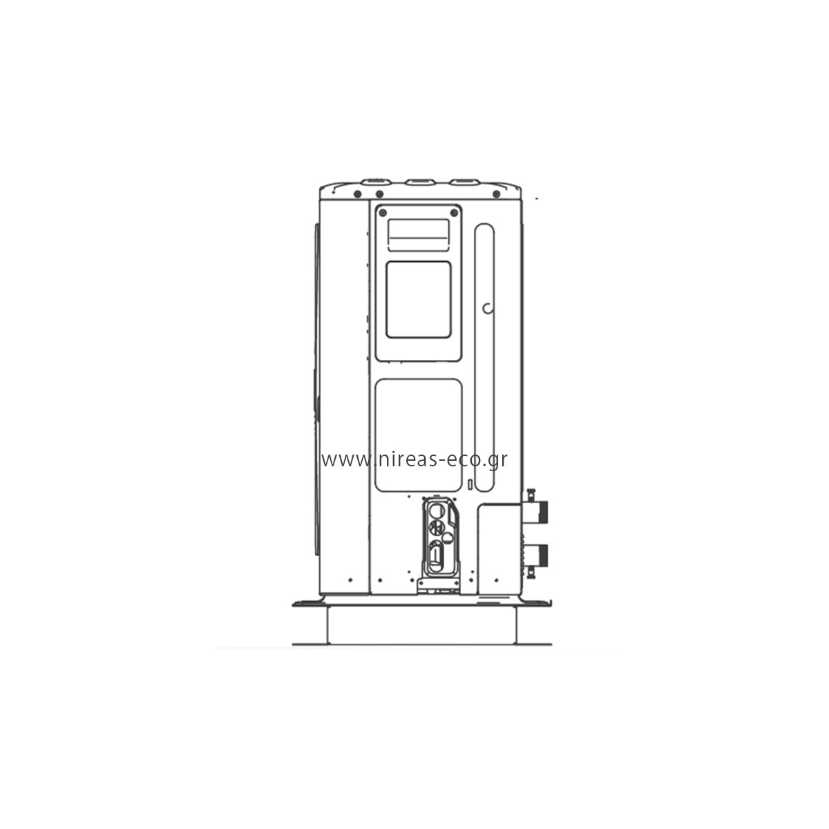 Αντλία Θερμότητας Μidea R32 Arctic 10kw 220V monoblock - Image 2