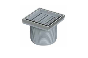 ΣΙΦΩΝΙ ΔΑΠΕΔΟΥ TEMA ELIT 10X10 INOX ΜΑΥΡΟ ΜΕ ΕΞΟΔΟ Ø100 ΓΙΑ ΕΠΙΚΑΛΥΨΗ ΜΕ ΠΛΑΚΑΚΙ - Image 2