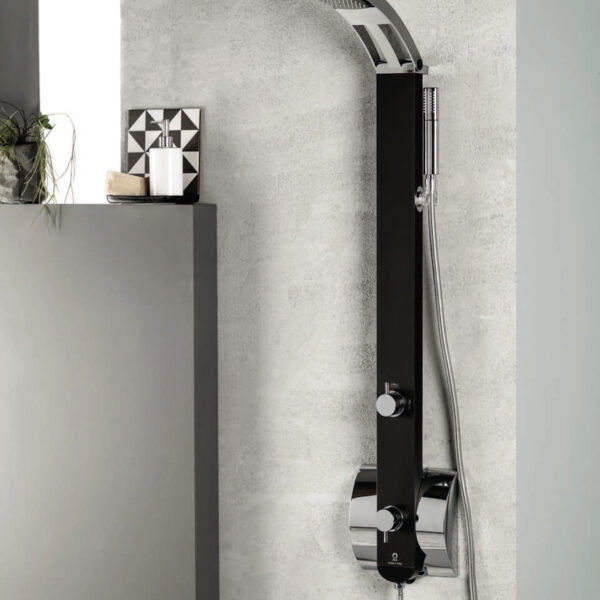 ΣΤΗΛΗ ΝΤΟΥΖ ΘΕΡΜΟΜΙΚΤΙΚΗ DOLCE VITA IDEA-400 2 ΕΞΟΔΩΝ MATT BLACK