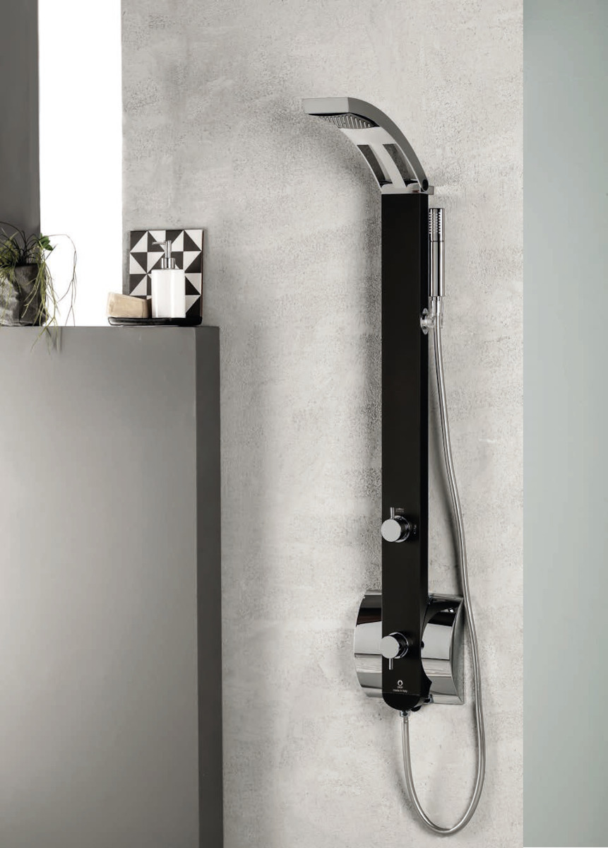 ΣΤΗΛΗ ΝΤΟΥΖ ΘΕΡΜΟΜΙΚΤΙΚΗ DOLCE VITA IDEA-400 2 ΕΞΟΔΩΝ MATT BLACK