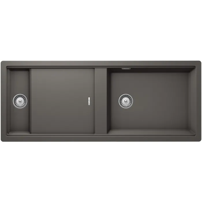 ΝΕΡΟΧΥΤΗΣ ΚΟΥΖΙΝΑΣ ΓΡΑΝΙΤΗ PREPSTATION 114x46 SCHOCK CRISTADUR SILVERSTONE