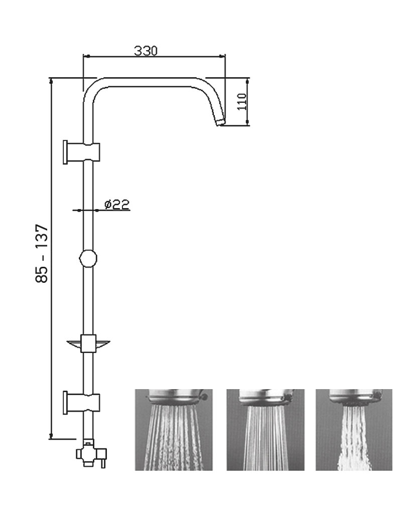 ΣΤΗΛΗ ΝΤΟΥΖ ΤΕΜΑ ROMA TONDO 2-WAYS ΧΡΩΜΕ 53430 - Image 3