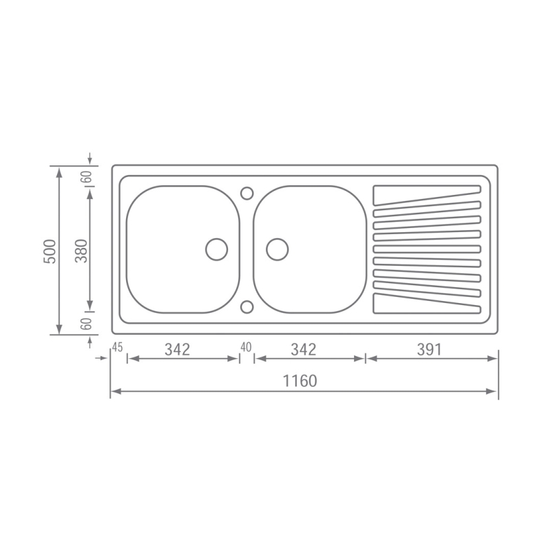 ΝΕΡΟΧΥΤΗΣ SANITEC STAINLESS STEEL 11567 MONDIAL (116X50) - Image 2