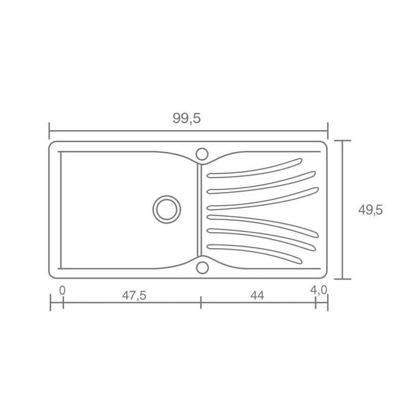 ΝΕΡΟΧΥΤΗΣ SANITEC CLASSIC 324 (100Χ50) - Image 2