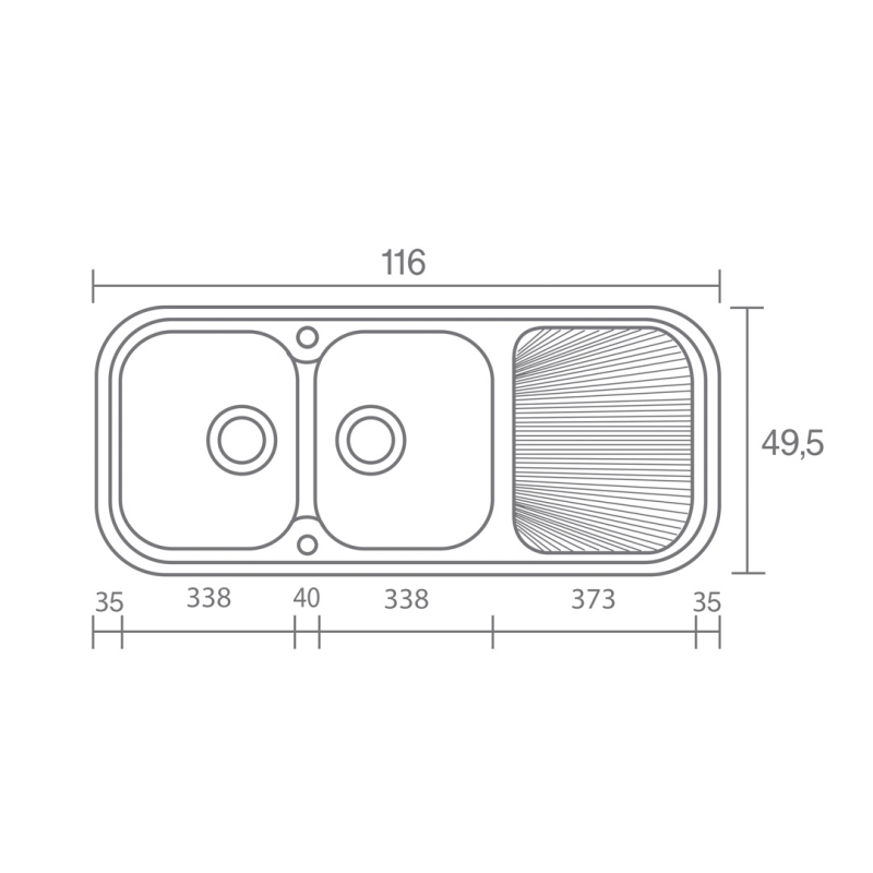 ΝΕΡΟΧΥΤΗΣ SANITEC CLASSIC 300 (116Χ50) - Image 2