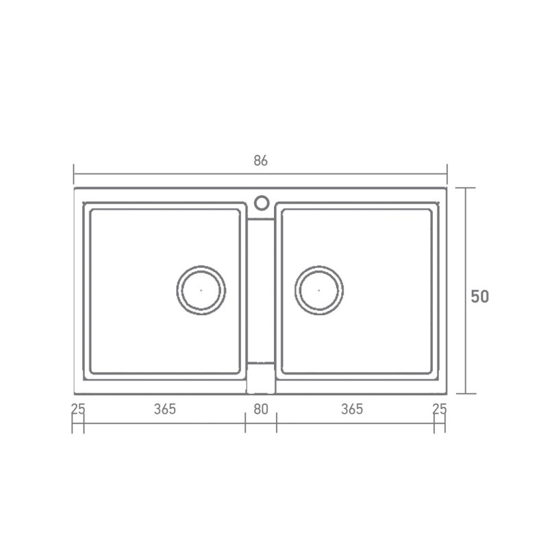 ΝΕΡΟΧΥΤΗΣ SANITEC CLASSIC 334 (86Χ50) - Image 2
