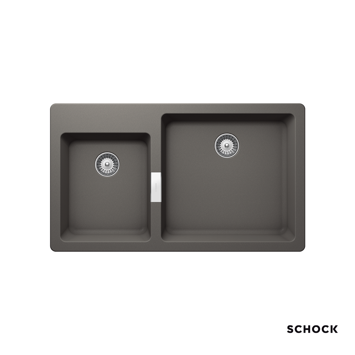 ΝΕΡΟΧΥΤΗΣ ΚΟΥΖΙΝΑΣ ΓΡΑΝΙΤΗ MONO 86x50 SCHOCK CRISTADUR SILVERSTONE GRANITE