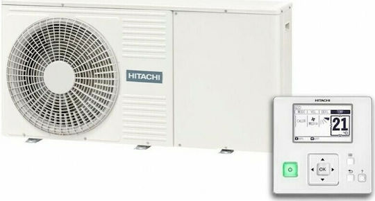 ΑΝΤΛΙΑ ΘΕΡΜΟΤΗΤΑΣ HITACHI YUTAKI M R32 8kW RASM-3VRE MONOBLOCK - Image 2