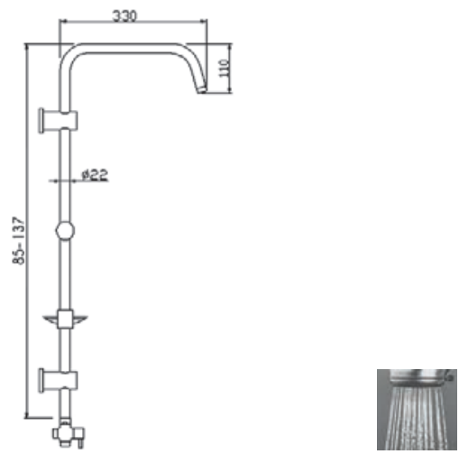 ΣΤΗΛΗ ΝΤΟΥΖ ΤΕΜΑ ROMA PUSH BUTTON 2-WAYS 53400N - Image 2