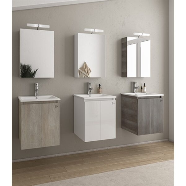 ΣΕΤ ΕΠΙΠΛΩΝ ΜΠΑΝΙΟΥ DROP VERONA 40 ΣΕ LIGHT BEIGE, WHITE Ή LIGHT GRIGIO