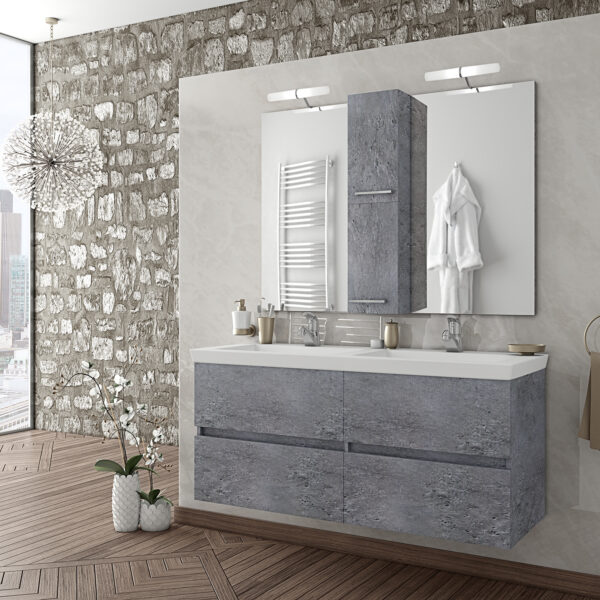 ΣΕΤ ΕΠΙΠΛΩΝ ΜΠΑΝΙΟΥ DROP LUXUS 120 GRANITE