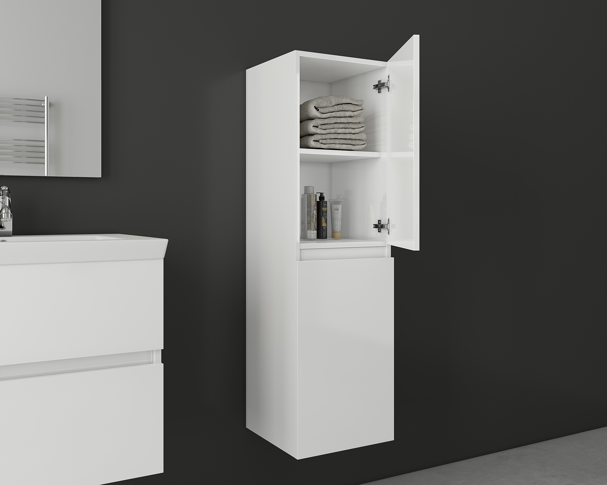 ΣΕΤ ΕΠΙΠΛΩΝ ΜΠΑΝΙΟΥ DROP LUXUS 70 WHITE - Image 2