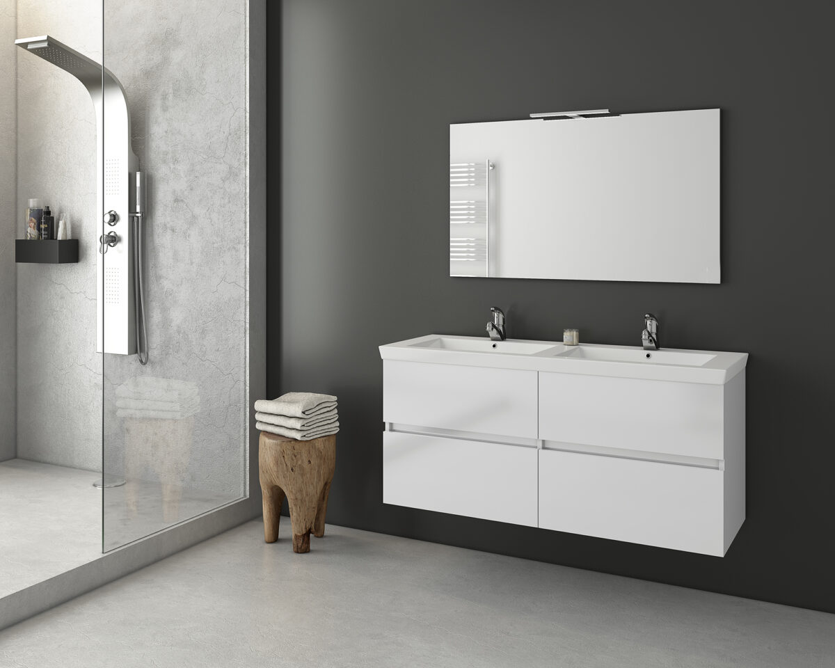 ΣΕΤ ΕΠΙΠΛΩΝ ΜΠΑΝΙΟΥ DROP LUXUS 120 WHITE-1