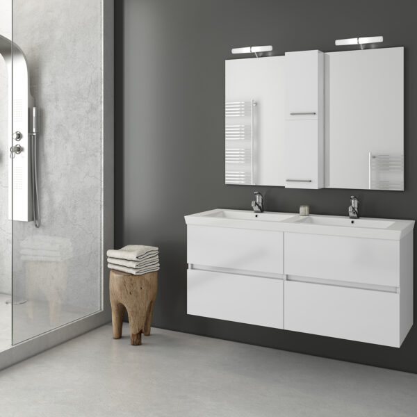 ΣΕΤ ΕΠΙΠΛΩΝ ΜΠΑΝΙΟΥ DROP LUXUS 120 WHITE