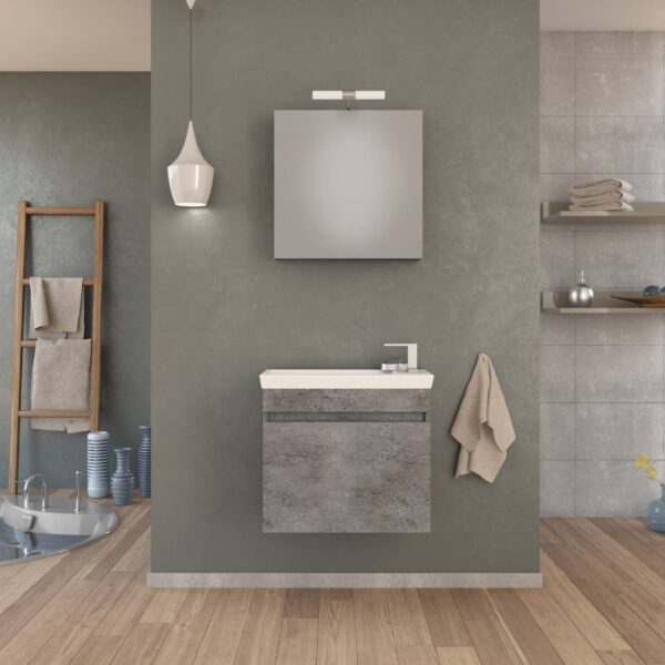 ΣΕΤ ΕΠΙΠΛΩΝ ΜΠΑΝΙΟΥ DROP LUXUS 60 GRANITE