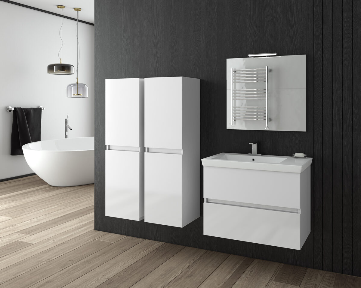 ΣΕΤ ΕΠΙΠΛΩΝ ΜΠΑΝΙΟΥ DROP LUXUS 70 WHITE - 1