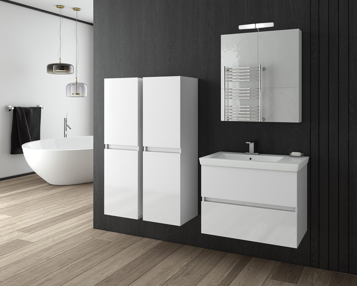 ΣΕΤ ΕΠΙΠΛΩΝ ΜΠΑΝΙΟΥ DROP LUXUS 70 WHITE