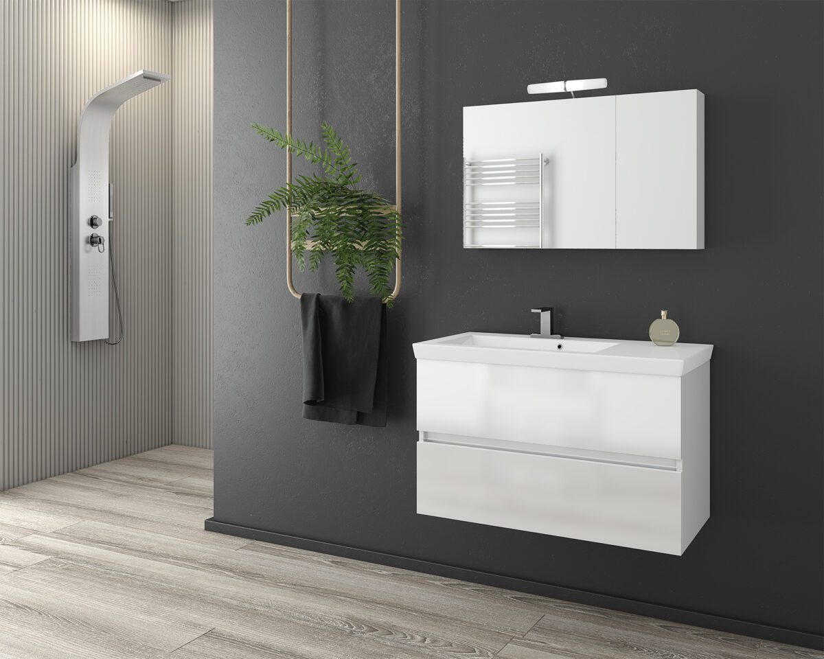 ΣΕΤ ΕΠΙΠΛΩΝ ΜΠΑΝΙΟΥ DROP LUXUS 85 WHITE