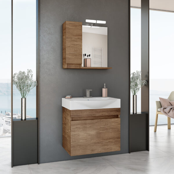 ΣΕΤ ΕΠΙΠΛΩΝ ΜΠΑΝΙΟΥ DROP SENSO 65 PL WOOD