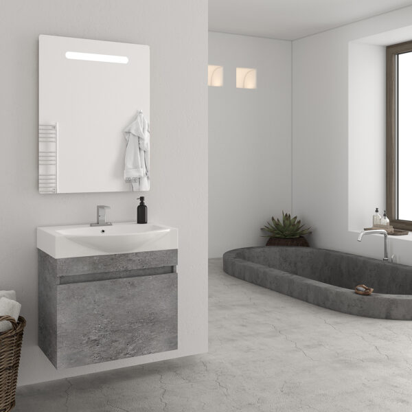 ΣΕΤ ΕΠΙΠΛΩΝ ΜΠΑΝΙΟΥ DROP SENSO 65 GRANITE-2