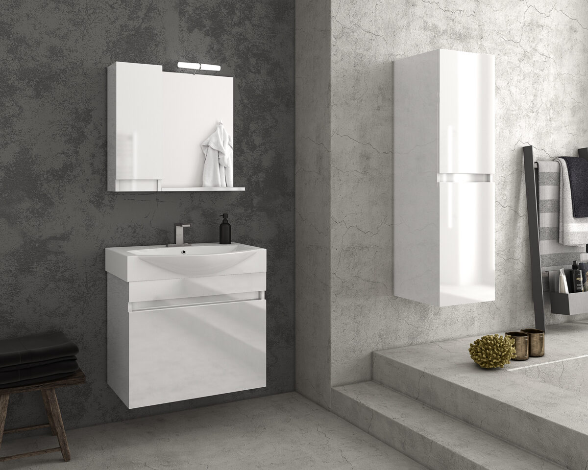 ΣΕΤ ΕΠΙΠΛΩΝ ΜΠΑΝΙΟΥ DROP SENSO 65 WHITE
