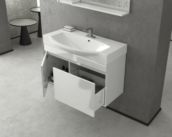 ΣΕΤ ΕΠΙΠΛΩΝ ΜΠΑΝΙΟΥ DROP SENSO 85 WHITE-2 - Image 2