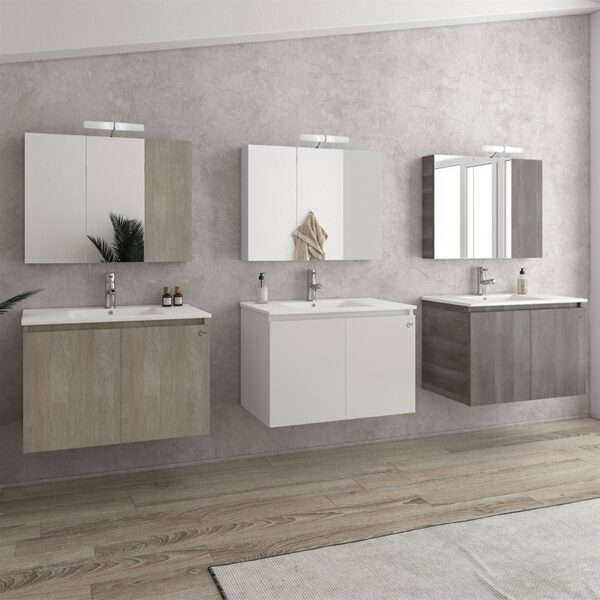 ΣΕΤ ΕΠΙΠΛΩΝ ΜΠΑΝΙΟΥ DROP VERONA 75 ΣΕ LIGHT BEIGE, WHITE Ή LIGHT GRIGIO