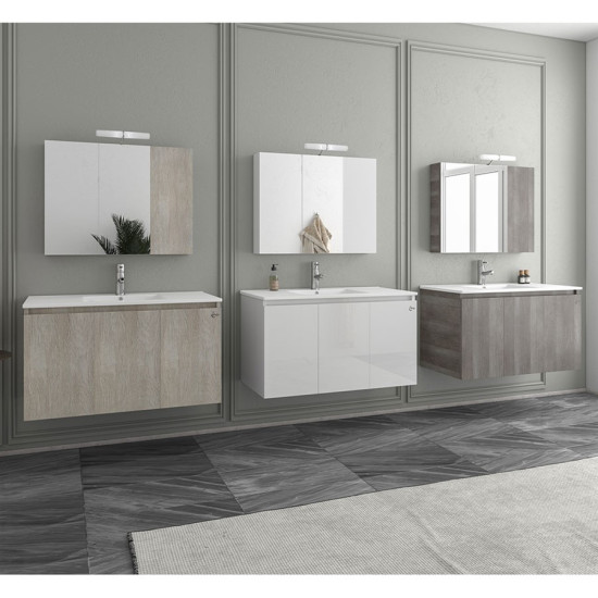 ΣΕΤ ΕΠΙΠΛΩΝ ΜΠΑΝΙΟΥ DROP VERONA 90 ΣΕ LIGHT BEIGE, WHITE Ή LIGHT GRIGIO
